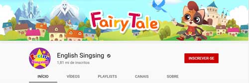 tela do canal no youtube