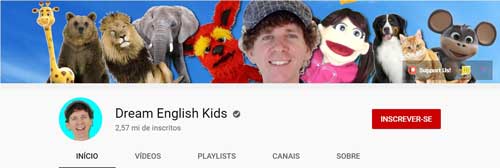 tela do canal no youtube